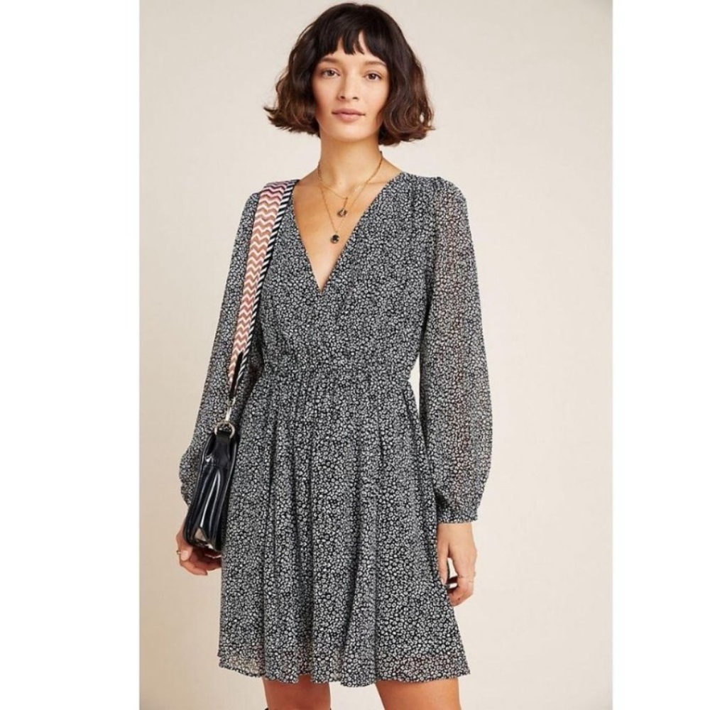 Anthropologie Carolyn Surplice Dress